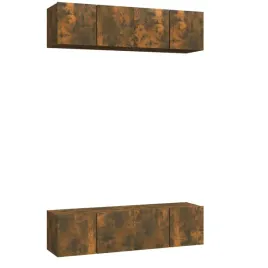 scienne-szafki-tv-4-szt-przydymiony-dab-60x30x30-cm