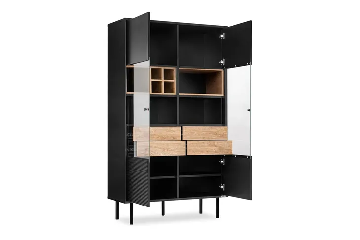 witryna-czarna-dab-do-salonu-175-lofty-konsimo-glebokosc-mebla-41-cm