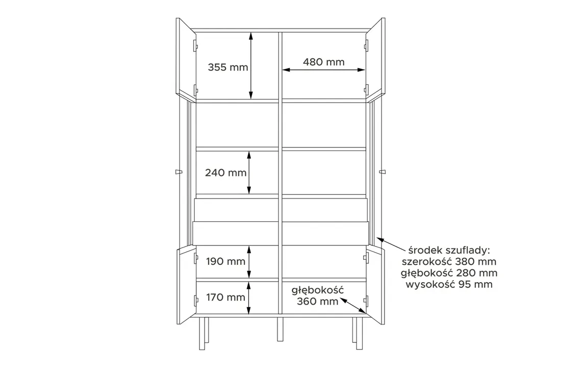 witryna-czarna-dab-loft-175-lofty-konsimo