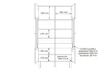 witryna-czarna-dab-antracyt-175-lofty-konsimo-stan-nowy-kolor-frontow-dab-naturalny
