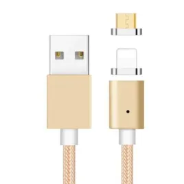 kabel-magnetyczny-2w1-microusb-lightning-1m-2-1a-zloty-led