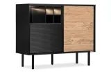 komoda-czarna-loft-150-mat-lofty-konsimo-kolor-frontow-czarny