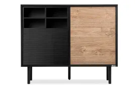 komoda-czarna-loft-150-dab-mat-lofty-konsimo