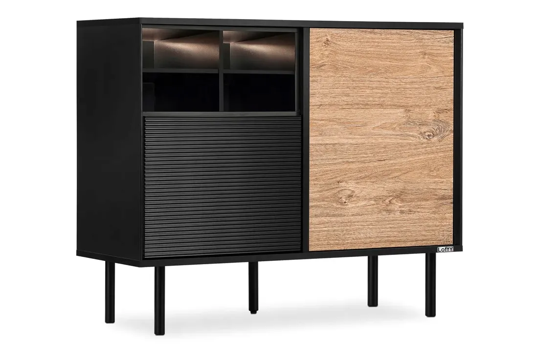 komoda-czarna-loft-150-dab-mat-lofty-konsimo