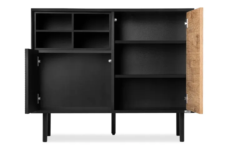 komoda-czarna-loft-150-dab-mat-lofty-konsimo-szerokosc-mebla-101-5-cm