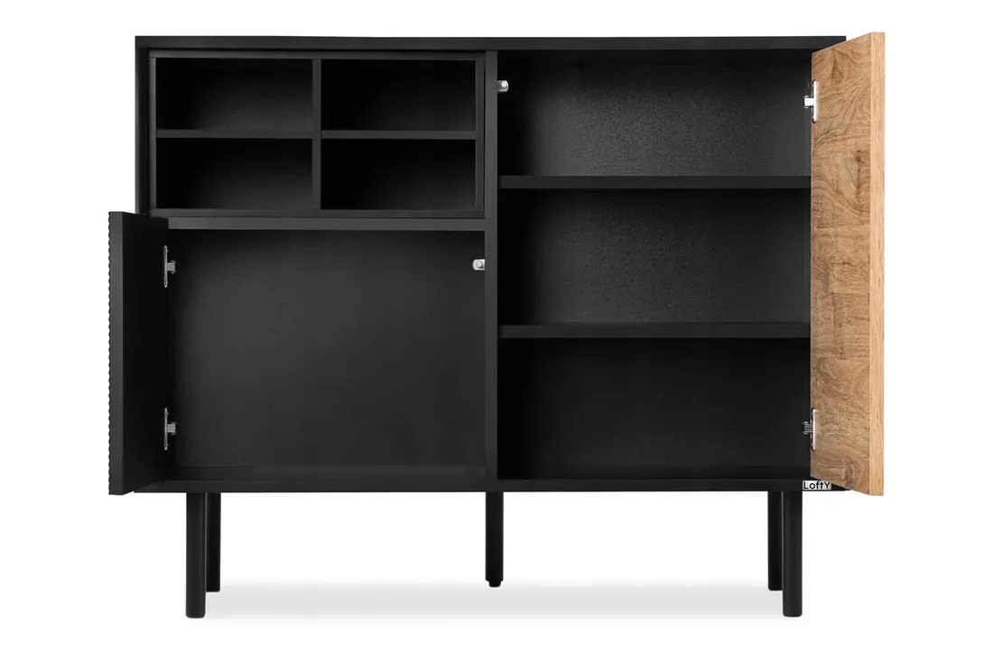 komoda-czarna-loft-150-dab-mat-lofty-konsimo