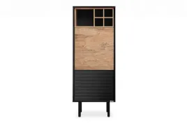regal-loft-czarny-dab-salon-lofty-antracyt