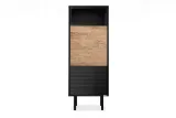 regal-loft-czarny-dab-naturalny-lofty-konsimo