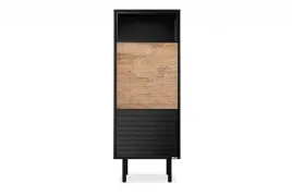 regal-loft-czarny-dab-naturalny-lofty-konsimo