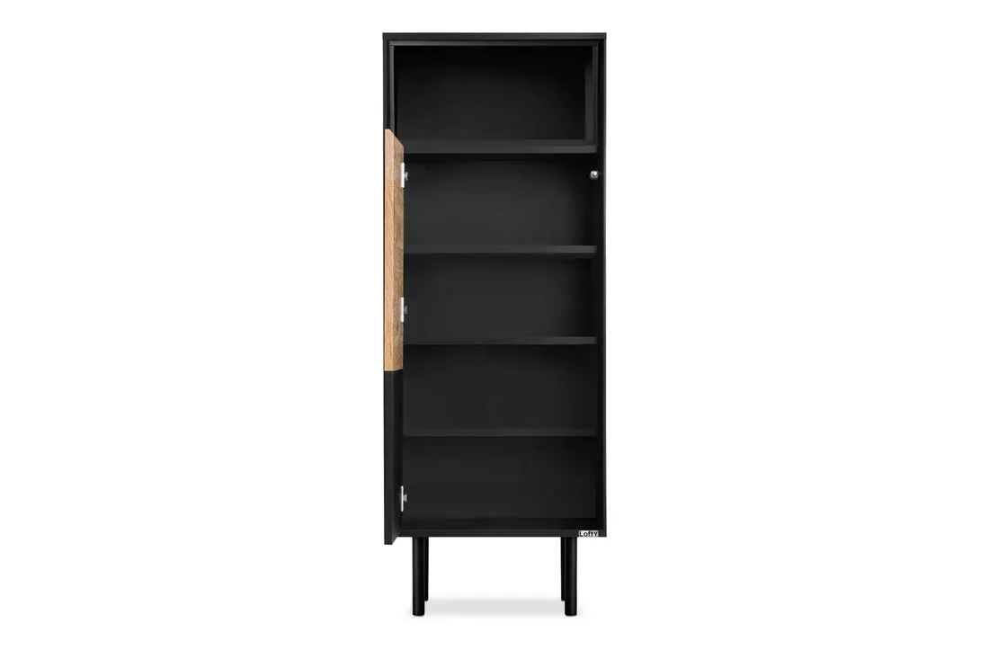 regal-loft-czarny-dab-naturalny-lofty-konsimo