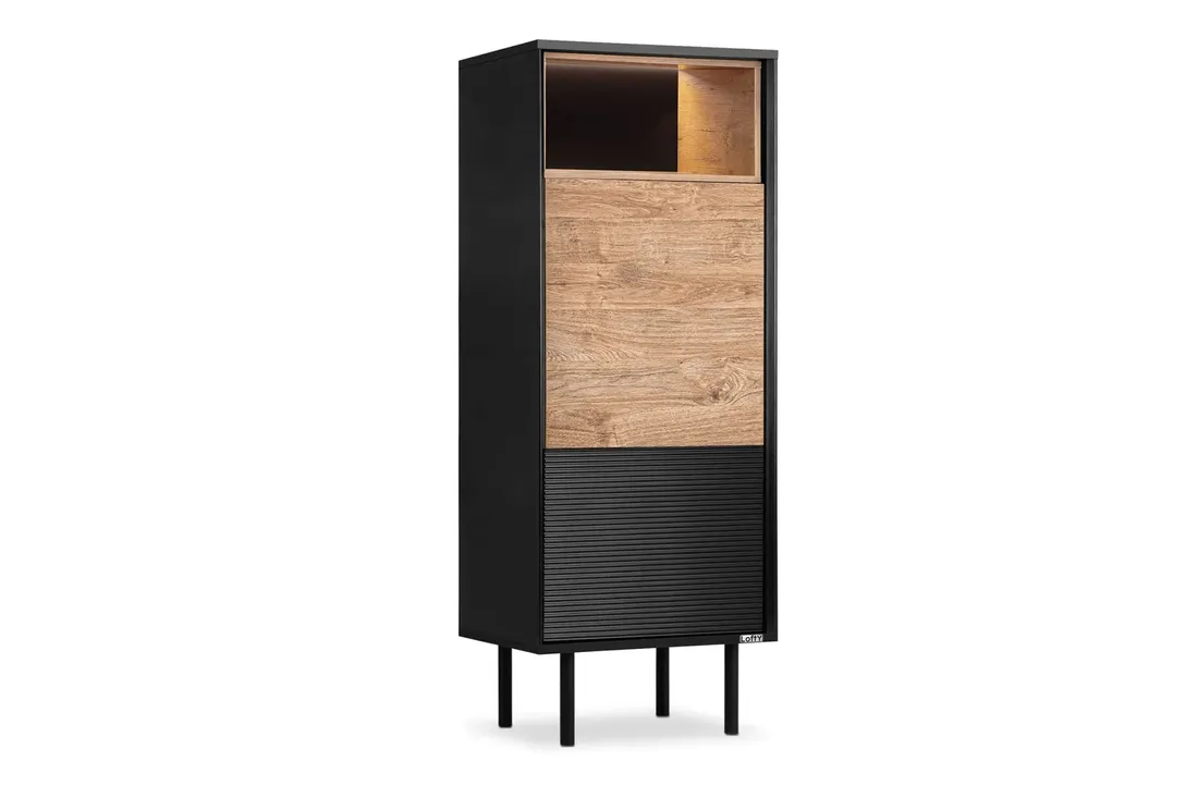 regal-loft-dab-naturalny-lofty-antracyt-konsimo
