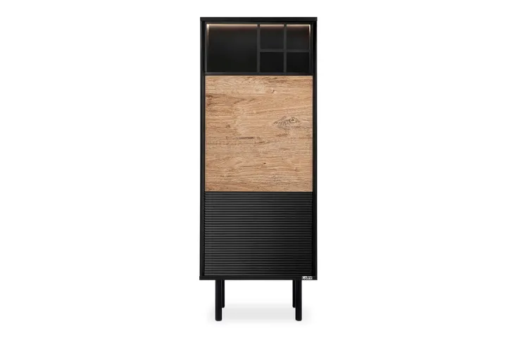 regal-loft-czarny-dab-natural-salon-lofty-konsimo-kolor-mebla-dab-naturalny