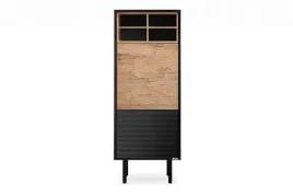 regal-loft-czarny-dab-salon-lofty-antracyt