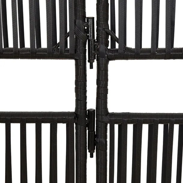 parawan-5-panelowy-czarny-polirattan-stan-nowy