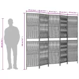 parawan-5-panelowy-czarny-polirattan-stan-nowy