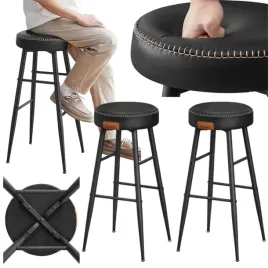 hoker-barowy-kuchenny-zestaw-2szt-taboret-krzeslo-wysokie-tapicerowane-loft
