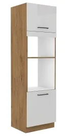 zabudowa-piekarnika-i-mikrofali-210x60-wigo-dab-lancelot-bialy-polysk