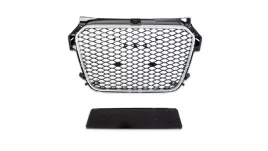 grill-audi-a1-8x-silver-and-gloss-black