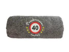 recznik-z-haftem-prezent-na-40-urodziny-40-zwolnij-50x100