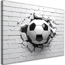 obraz-do-pokoju-nastolatka-dziecka-pilka-nozna-przebijajaca-mur