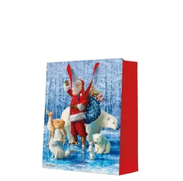 torba-prezentowa-swiety-mikolaj-ze-zwierzetami-26x33x13-cm-boze-narodzenie