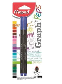 maped-cienkopis-fibrowy-graph-peps-2szt-niebieski