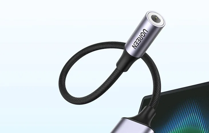 adapter-audio-ugreen-cm477-usb-do-mini-jack-3-5mm-aux-szary-stan-nowy