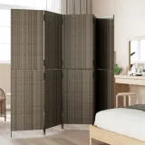 parawan-5-panelowy-szary-polirattan-kod-producenta-365350