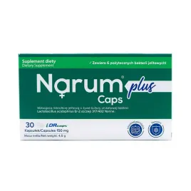 narum-plus-probiotyk-150mg-30kaps-narine-bakterie-lactobacillus-praca-jelit