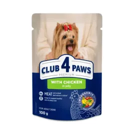 club-4-paws-premium-mokra-karma-dla-psa-malych-ras-kurczak-w-galaretce-100g