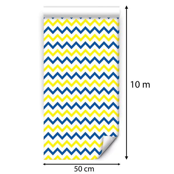tapeta-na-sciane-zolte-granatowe-biale-zygzaki-do-pokoju-nastolatka-rodzaj-flizelinowa