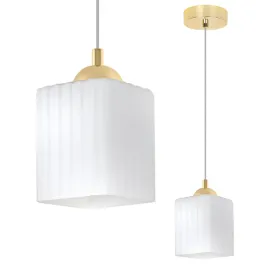 lampa-sufitowa-wiszaca-zyrandol-zlota-pojedyncza-bialy-ryflowana-glamour