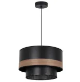 lampa-sufitowa-wiszaca-zyrandol-z-duzym-abazurem-40cm-azurowy-czarny-braz-stan-nowy