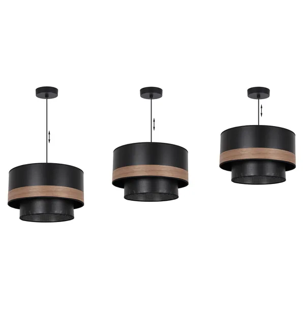 lampa-sufitowa-wiszaca-zyrandol-z-duzym-abazurem-40cm-azurowy-czarny-braz-zasilanie-sieciowe