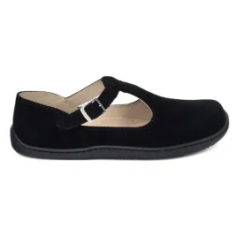 damskie-buty-barefoot-skorzane-olivier-iria-klamerka-czarny-welur