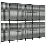 parawan-6-panelowy-czarny-polirattan-producent-vidaxl