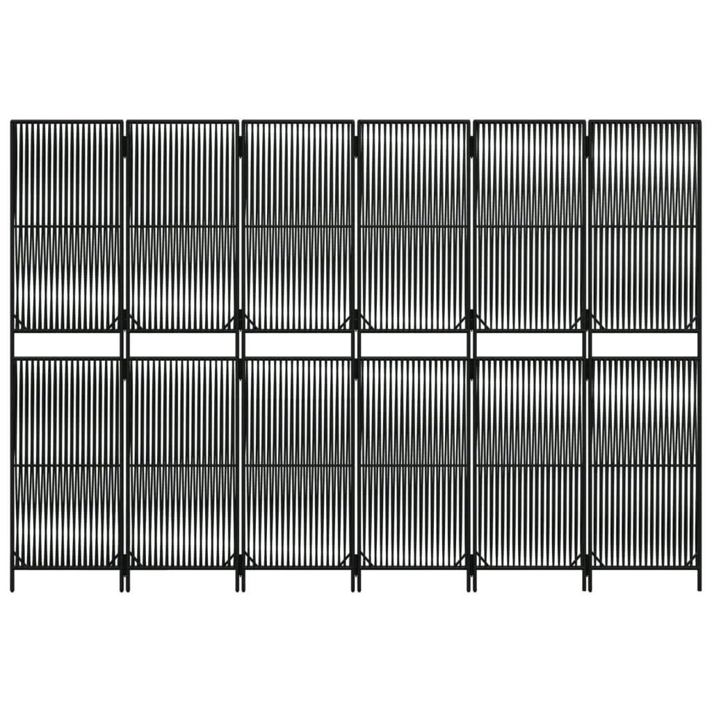 parawan-6-panelowy-czarny-polirattan-stan-nowy