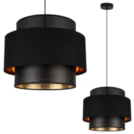 lampa-wiszaca-sufitowa-zyrandol-abazur-czarny-zloty-srodek-nowoczesny-e27