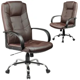 fotel-biurowy-obrotowy-ergonomiczny-krzeslo-biurowe-ekoskora-brazowy