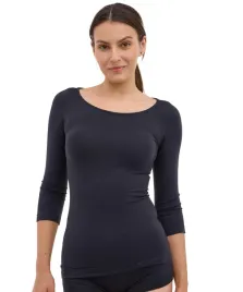 brubeck-koszulka-termoaktywna-damska-xl-comfort-merino-czarny