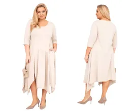 bezowa-sukienka-damska-bawelniana-plus-size-asymetryczna-z-kieszeniami