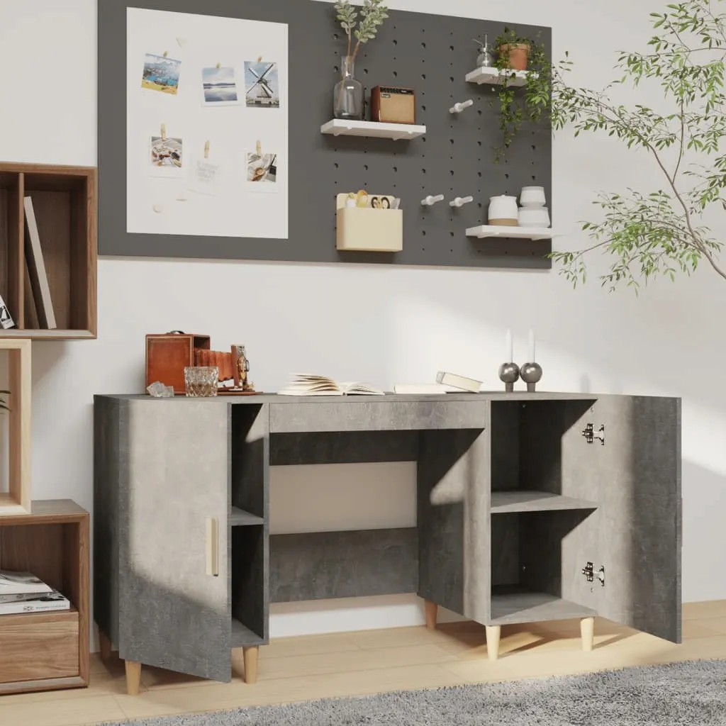 biurko-beton-140x50-szarosc-stan-nowy