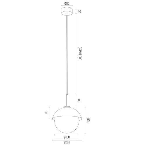 lampa-wiszaca-cappello-8295-argon-stan-nowy-kolor-czarny