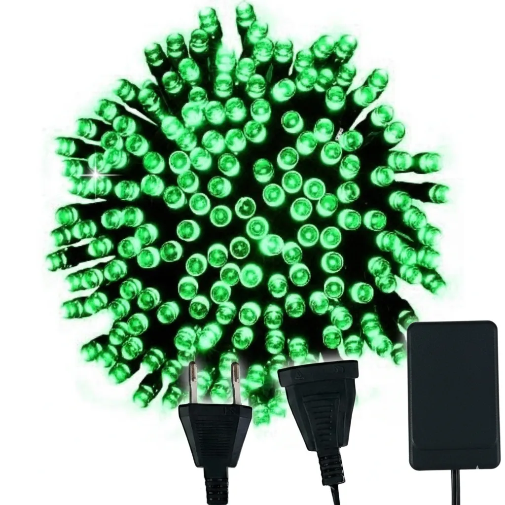 lampki-led-zielone-100-led-8-m-flash-stan-nowy