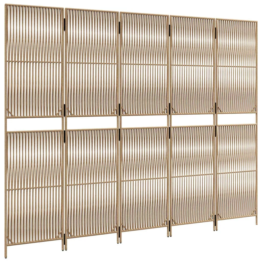 parawan-5-panelowy-bezowy-polirattan