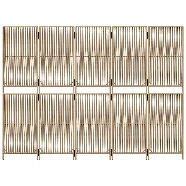 parawan-5-panelowy-bezowy-polirattan-marka-vidaxl