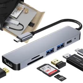 adapter-rozdzielacz-hub-hdmi-usb-c-4k30hz-usb3-0-usb2-0-sd-tf-hub-6w1