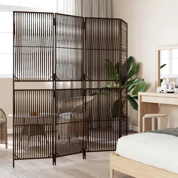 parawan-4-panelowy-brazowy-polirattan-kod-producenta-365393