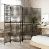 parawan-6-panelowy-brazowy-polirattan-kod-producenta-365401