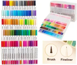 markery-pisaki-cienkopisy-mazaki-flamastry-akrylowe-wodne-podwojne-100-szt